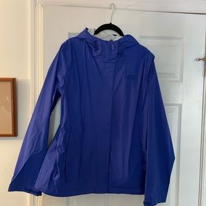 North Face Blue Rain Jacket Shell- size large